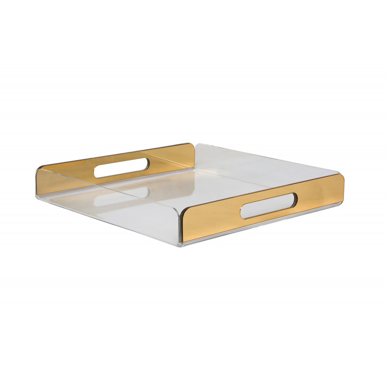 Plateau GOLD en plexi 30*30 Plateau GOLD en plexi 30*30